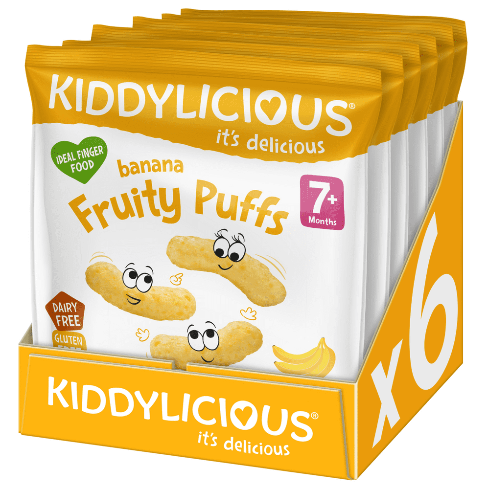Kiddylicious Ovocné chrumky - Banán 6x10g